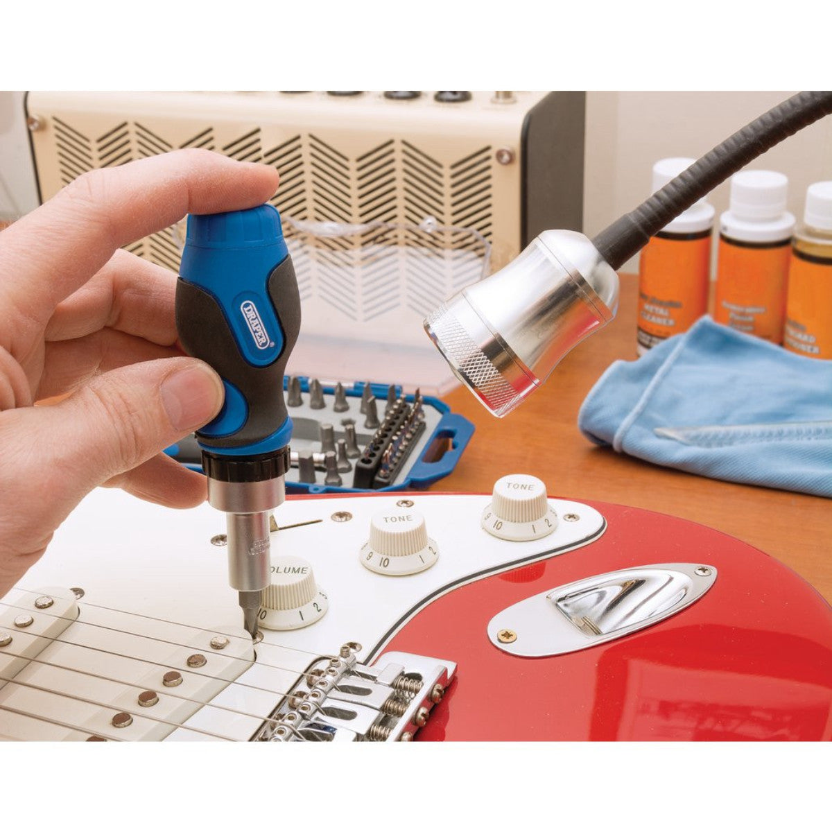 Draper Ratchet Screwdriver and Bit Set (42 Piece) 46479