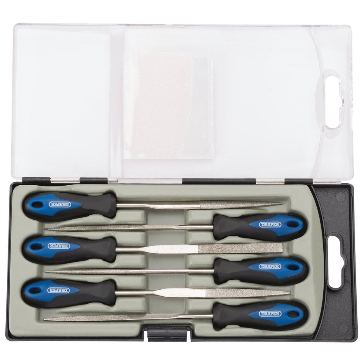 Draper Soft Grip Diamond Needle File Set, 150mm (6 Piece) 47817