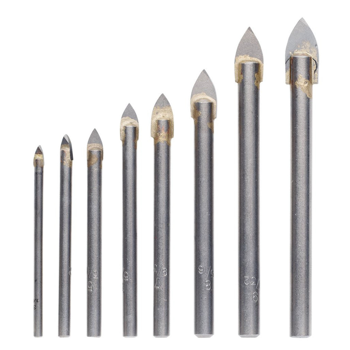 Draper TCT Tile and Glass Drill Bit Set (8 Piece) 48221