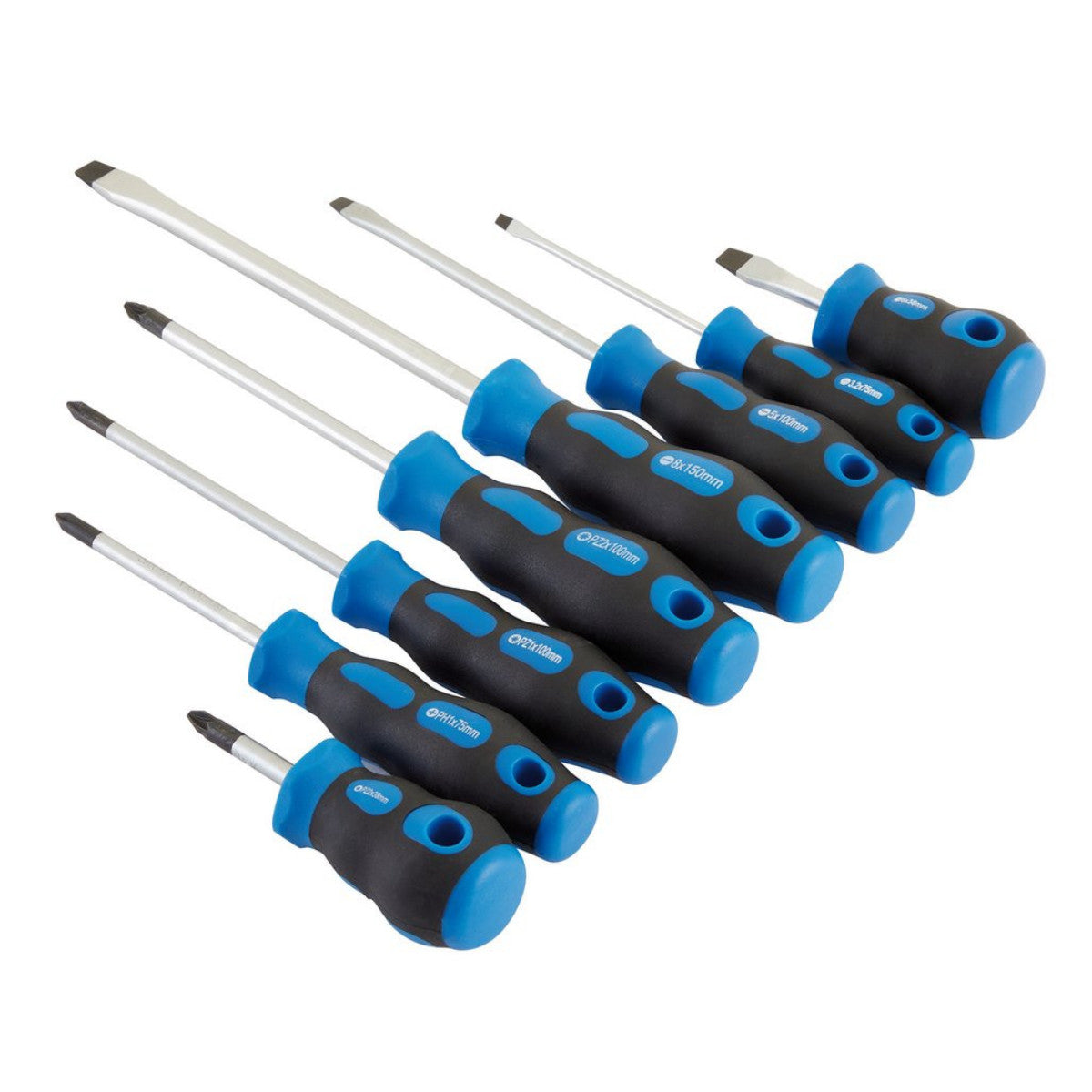 Draper Soft Grip Screwdriver Set (8 Piece) 48933