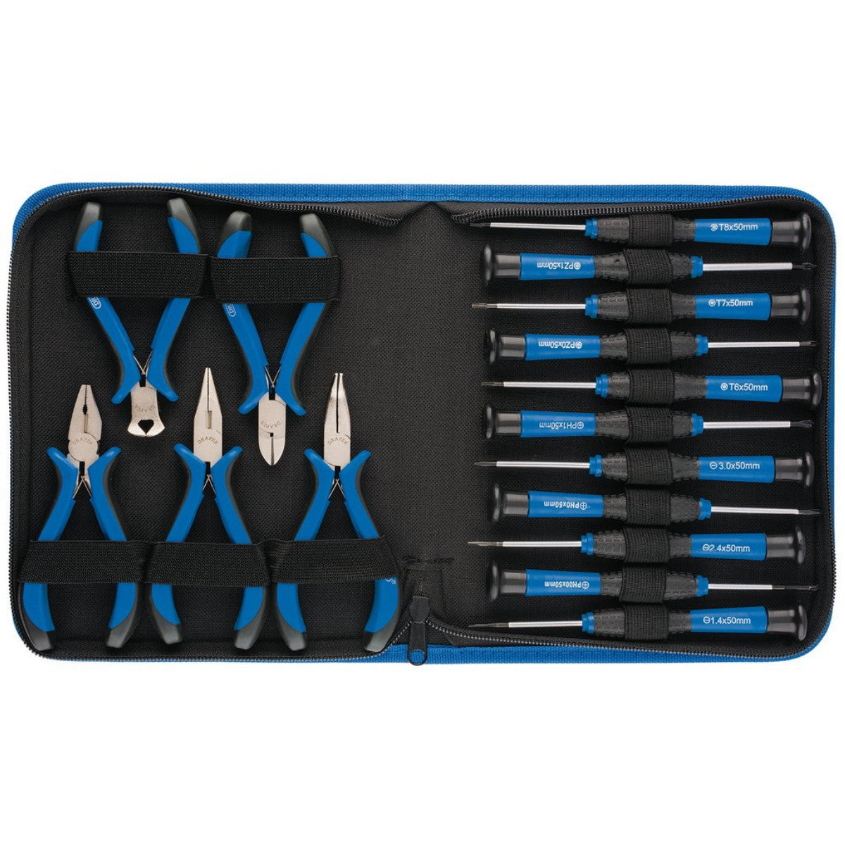 Draper Precision Pliers and Screwdriver Set (16 Piece) 48958