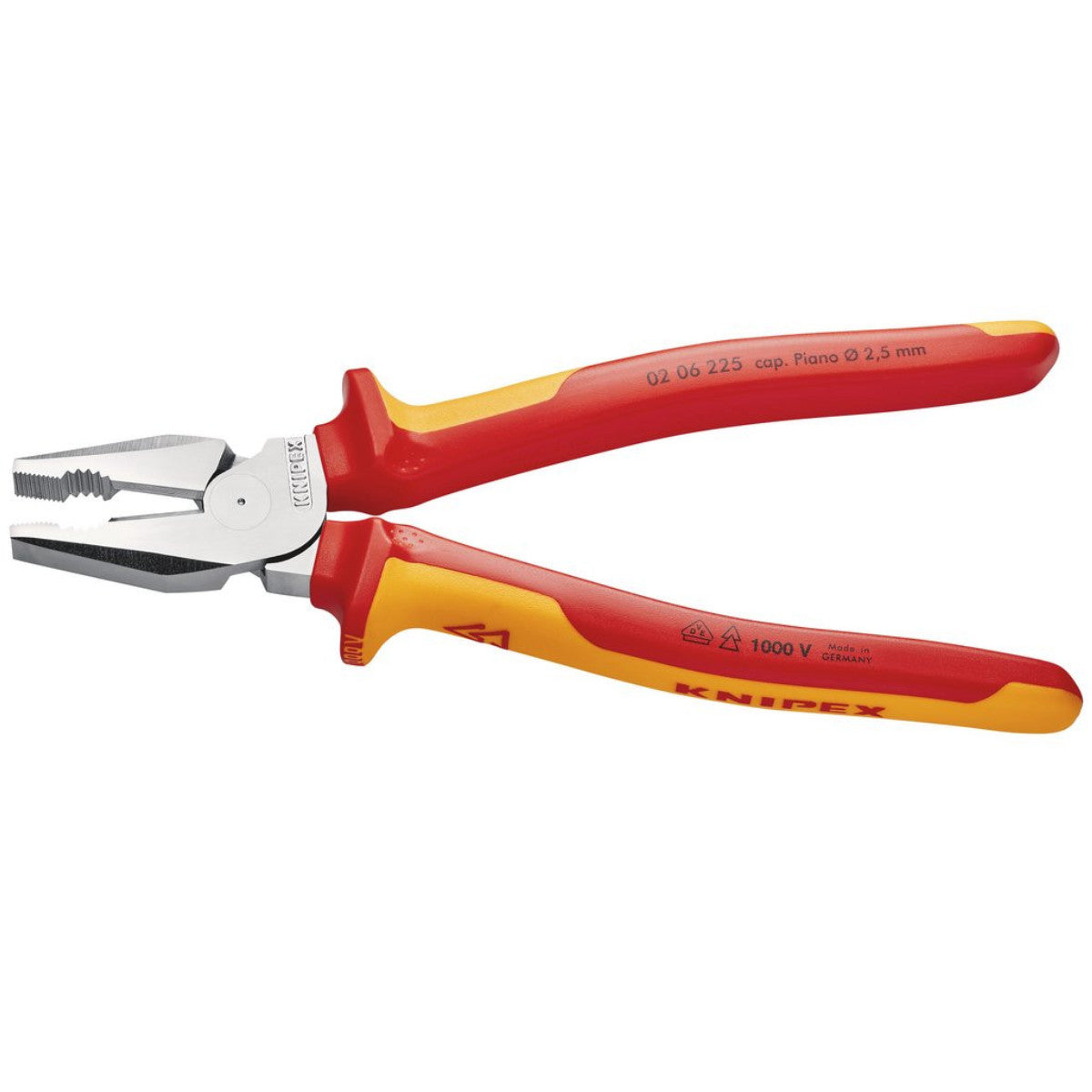 Knipex 02 06 225 VDE High Leverage Combination Pliers, 225mm 49169