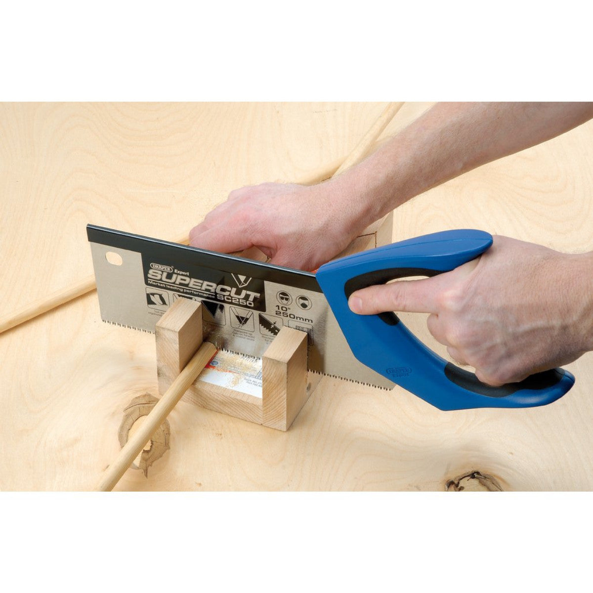 Draper Expert Supercut Soft Grip Hardpoint Tenon Saw, 250mm/10", 11tpi/12ppi 49281