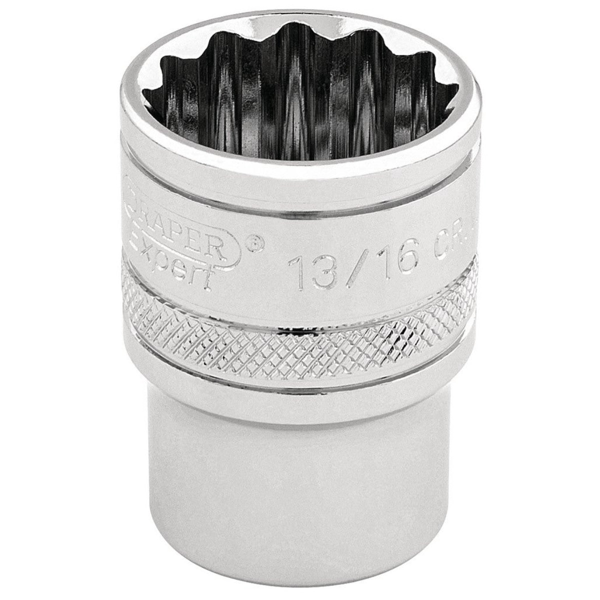 Draper Expert HI-TORQ 12 Point Socket, 3/8" Sq. Dr., 13/16" 49482