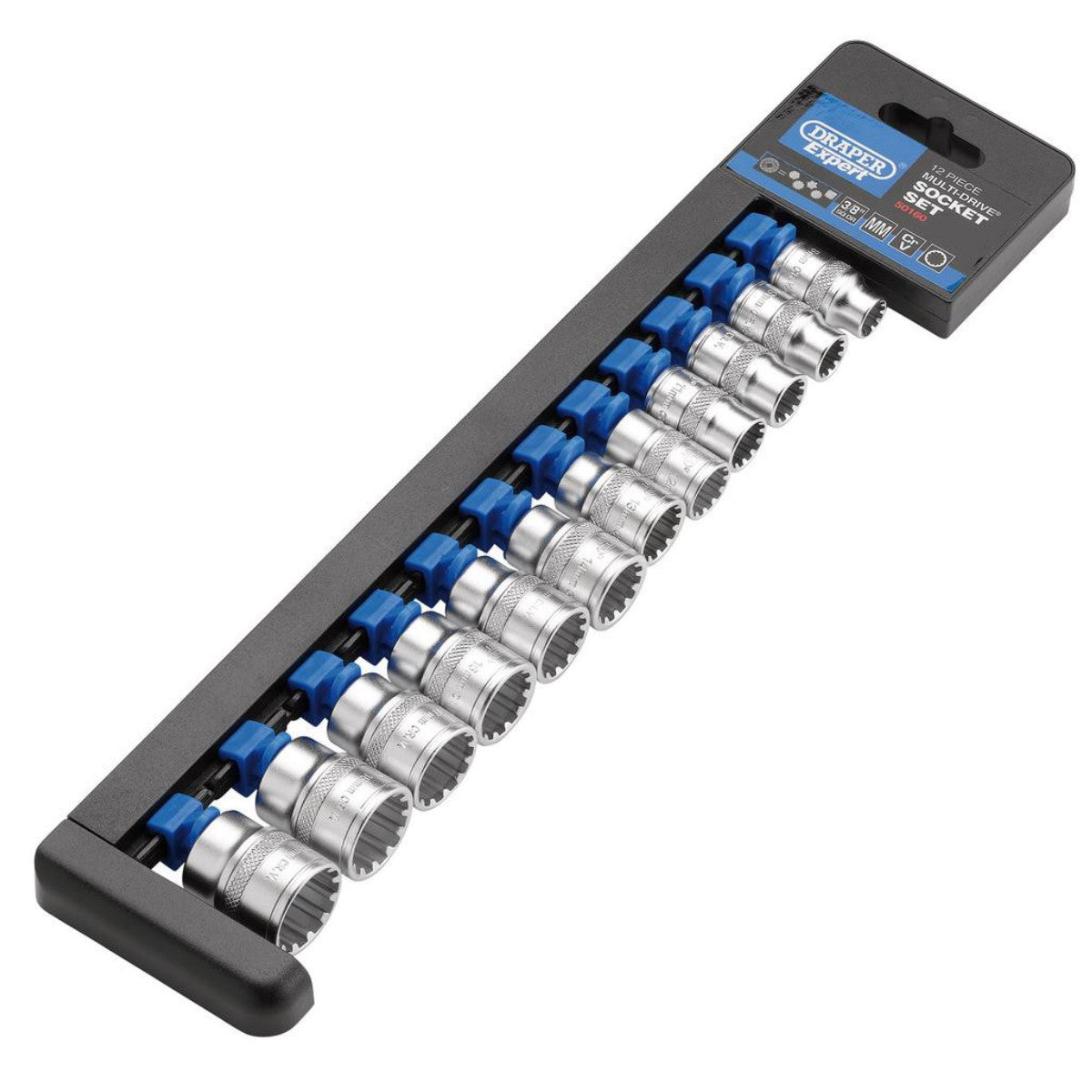 Draper Expert Multi-Drive Socket Set, 3/8" Sq. Dr. (12 Piece) 50160