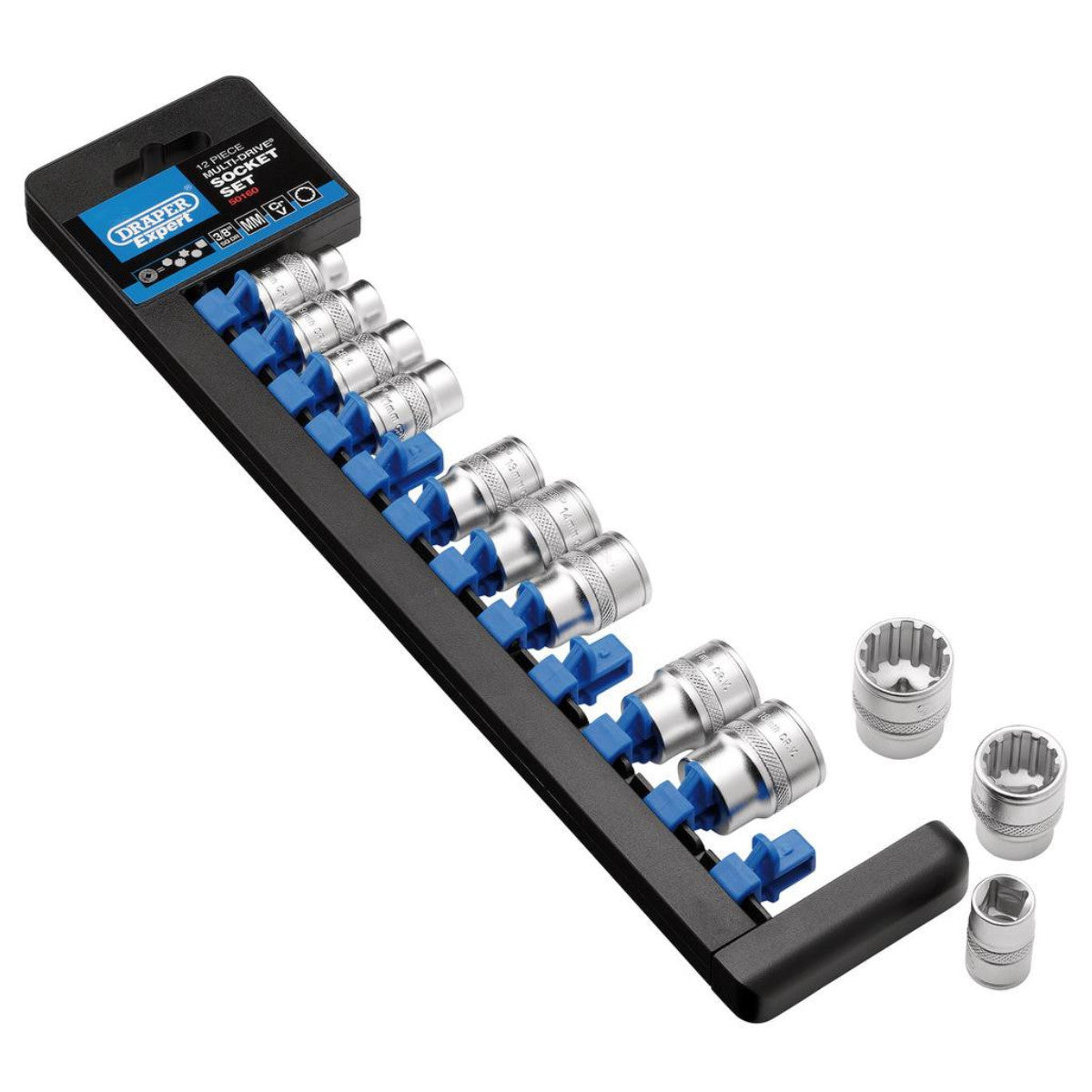 Draper Expert Multi-Drive Socket Set, 3/8" Sq. Dr. (12 Piece) 50160