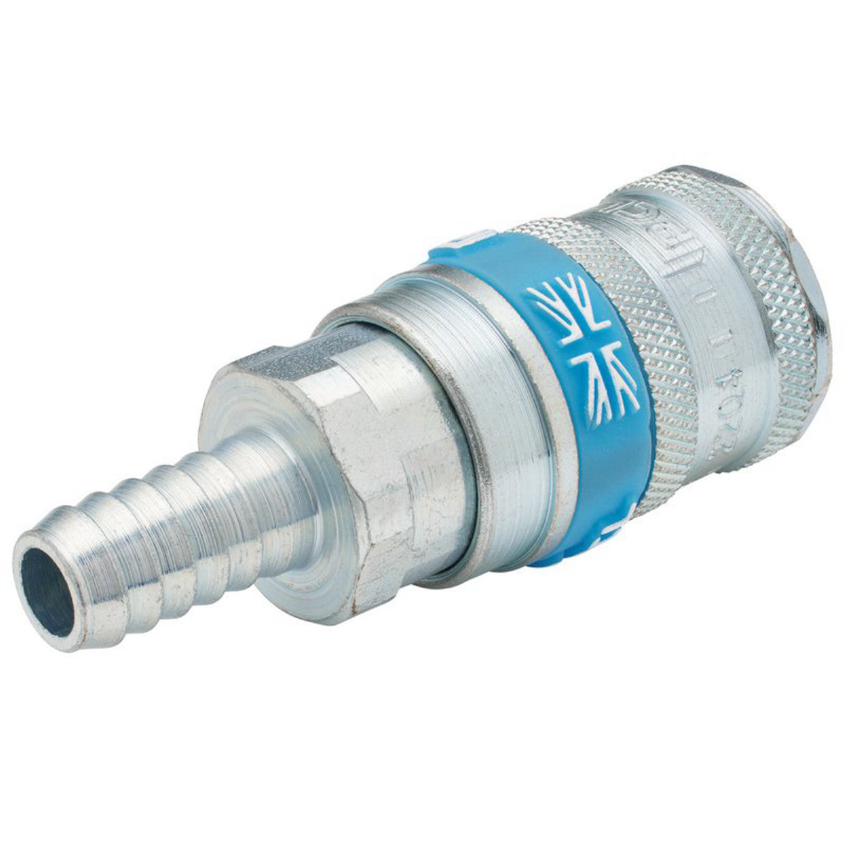 Draper 3/8" Bore Vertex Air Line Coupling with Tailpiece (Sold Loose) 51417