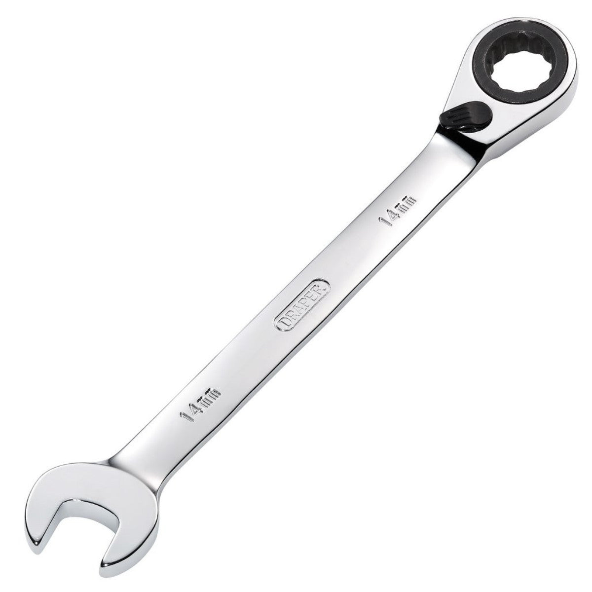 Draper HI-TORQ Metric Reversible Ratcheting Combination Spanner, 14mm 52002