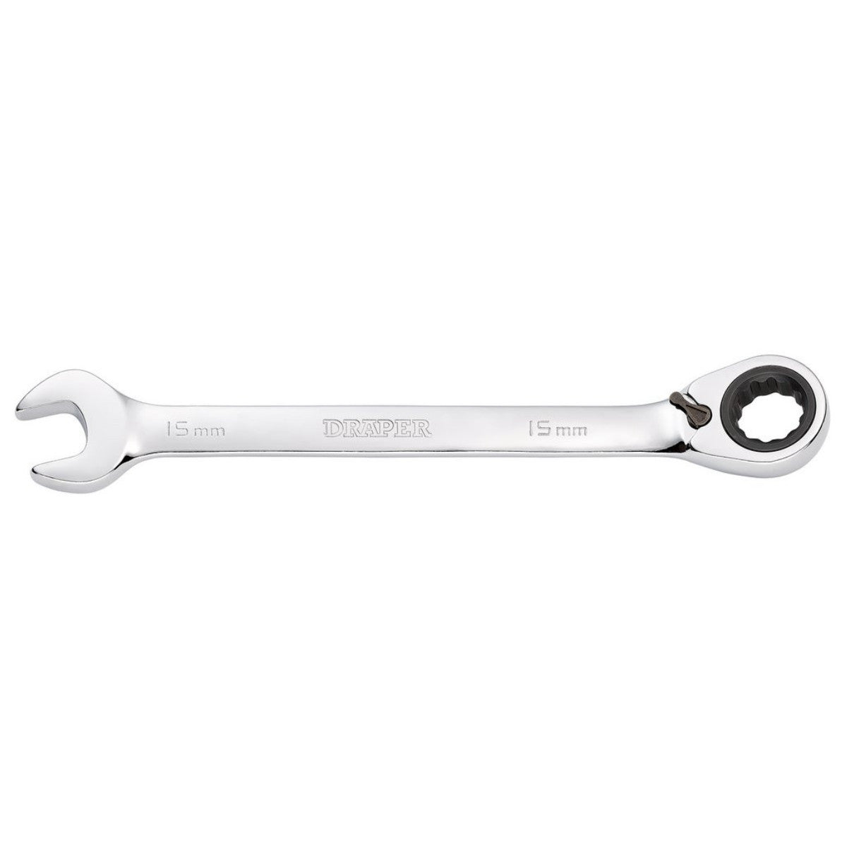 Draper HI-TORQ Metric Reversible Ratcheting Combination Spanner, 15mm 52003