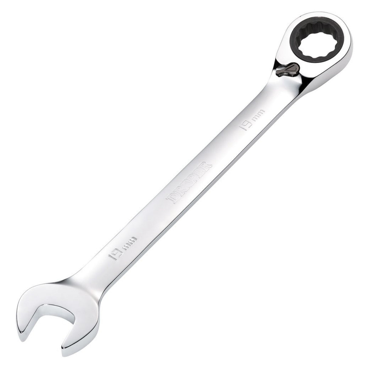 Draper HI-TORQ Metric Reversible Ratcheting Combination Spanner, 19mm 52008
