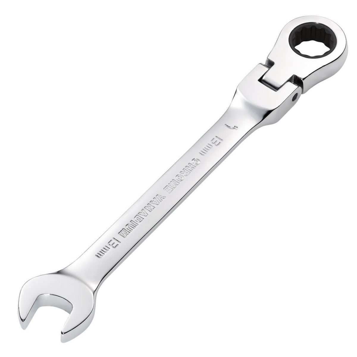 Draper HI-TORQ Metric Flexible Head Ratcheting Combination Spanner, 13mm 52014