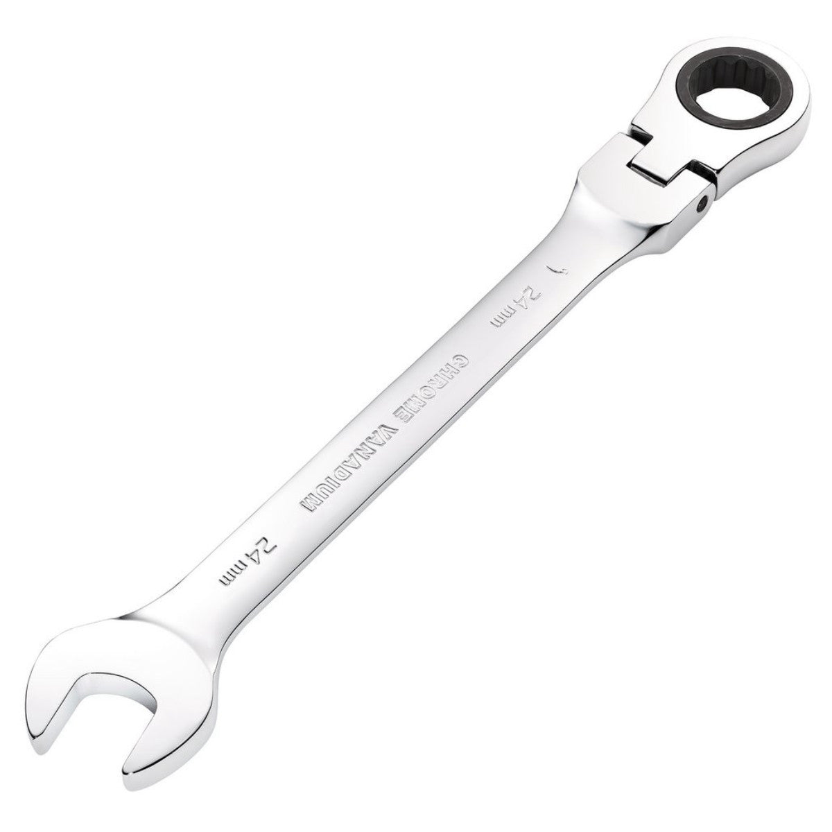 Draper HI-TORQ Metric Flexible Head Ratcheting Combination Spanner, 24mm 52025