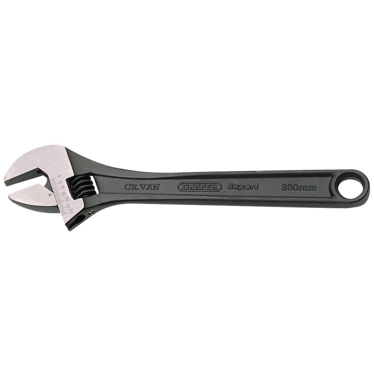 Draper Expert Crescent-Type Adjustable Wrench with Phosphate Finish, 250mm, 33mm 52681