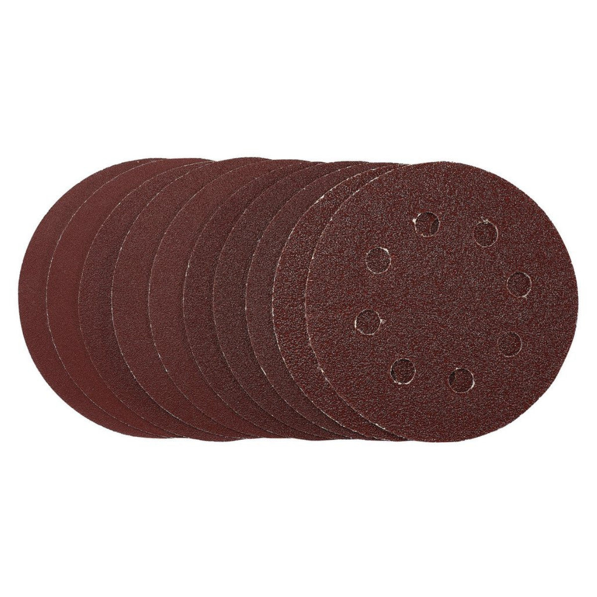 Draper Sanding Discs, 115mm, Hook & Loop, Assorted Grit, (Pack of 10) 53510