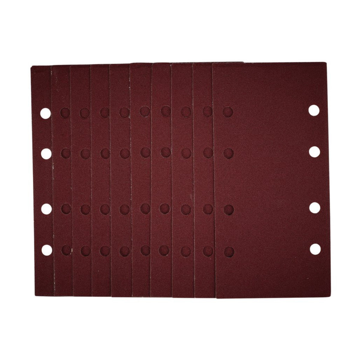 Draper 1/3 Sanding Sheets with Hook and Loop, 93 x 190mm, 120 Grit (Pack of 10) 54869