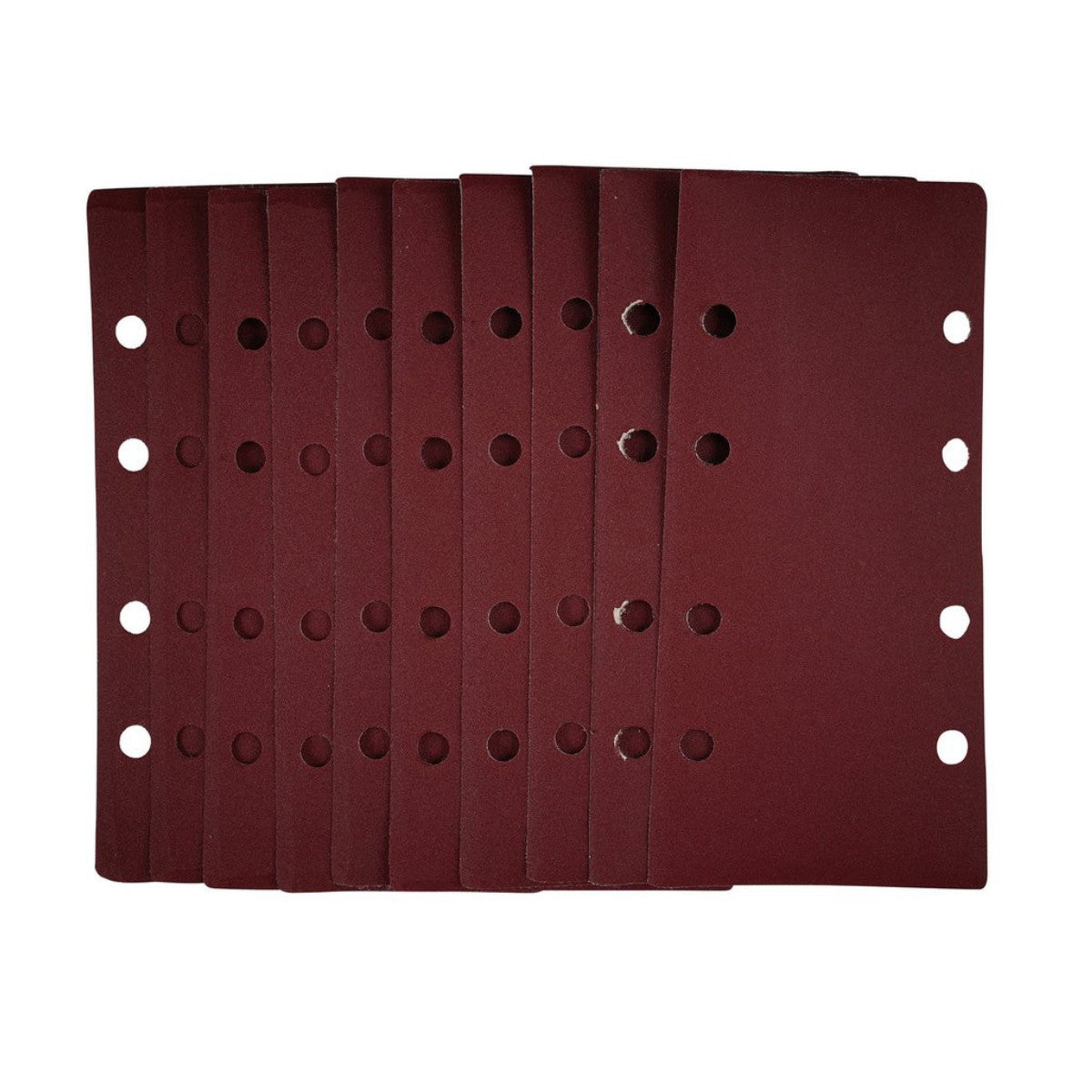 Draper 1/3 Sanding Sheets with Hook and Loop, 93 x 190mm, 240 Grit (Pack of 10) 54873