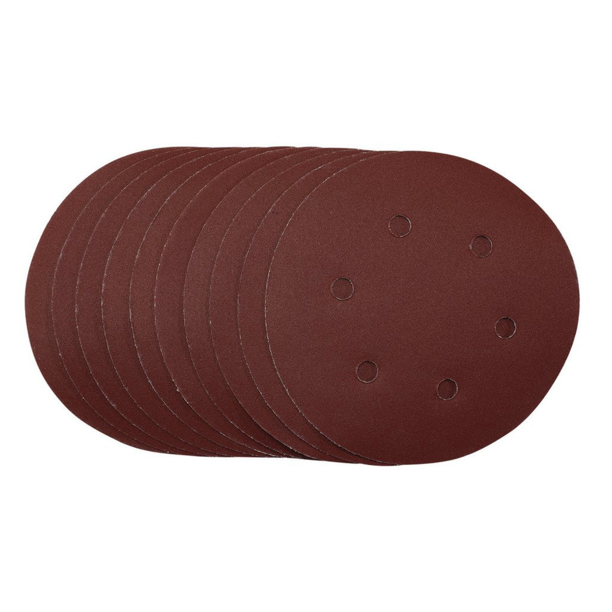 Draper Sanding Discs, 150mm, Hook & Loop, 240 Grit, (Pack of 10) 54991