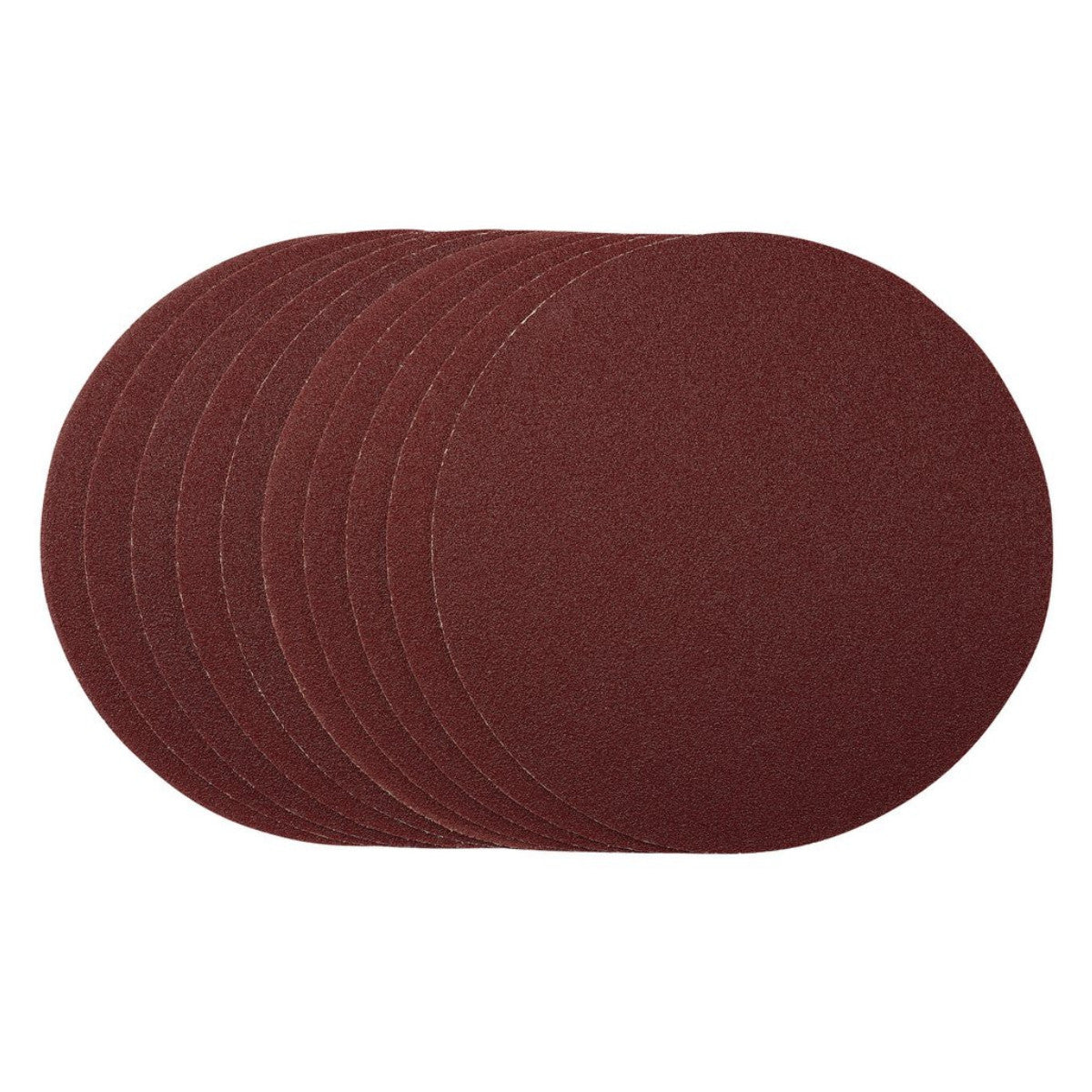 Draper Sanding Discs, 180mm, Hook & Loop, 80 Grit, (Pack of 10) 55204