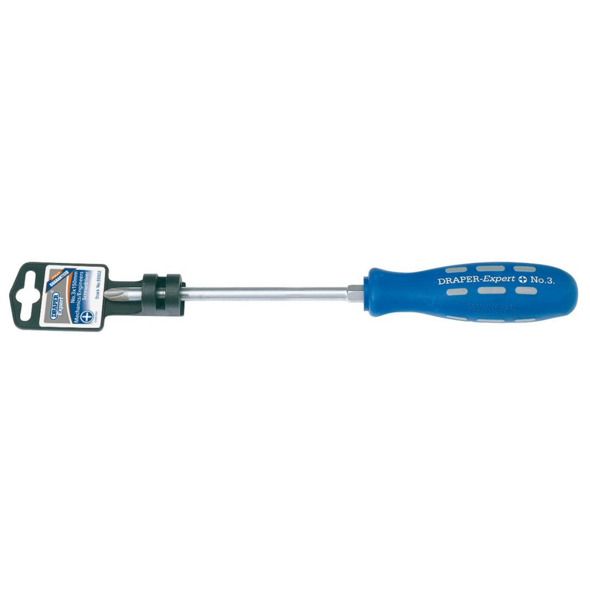 Draper Expert Cross Slot Mechanics Screwdriver, No.3 x 150mm 55502
