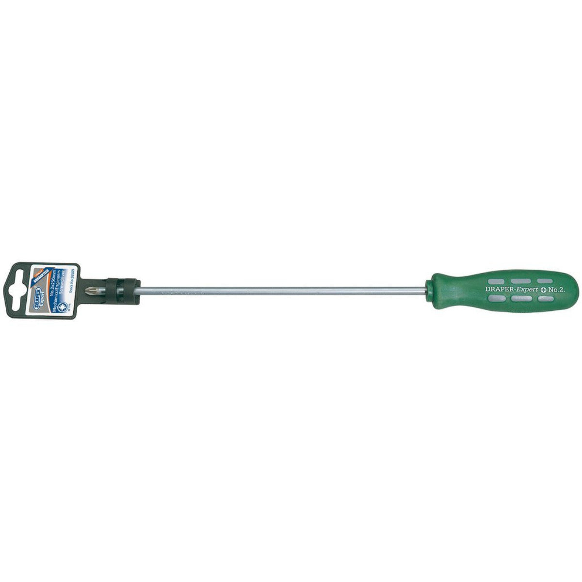 Draper Expert Long Reach Mechanics/Engineers PZ Type Screwdriver, No.2 x 250mm... 55509