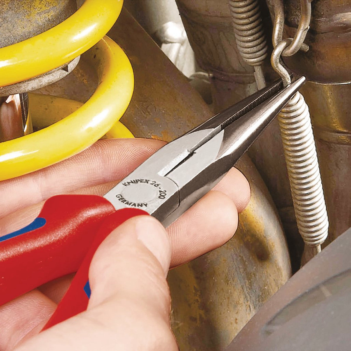 Knipex 26 11 200 SB Snipe Nose Side Cutting Pliers, 200mm 55572