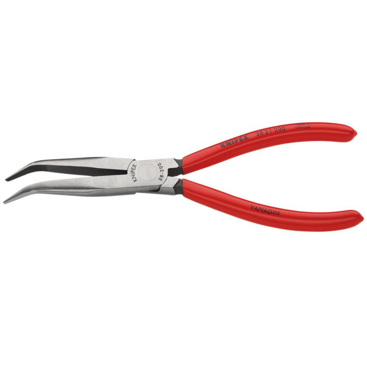 Knipex 38 21 200 Mechanics' Bent Nose Pliers, 200mm 55689