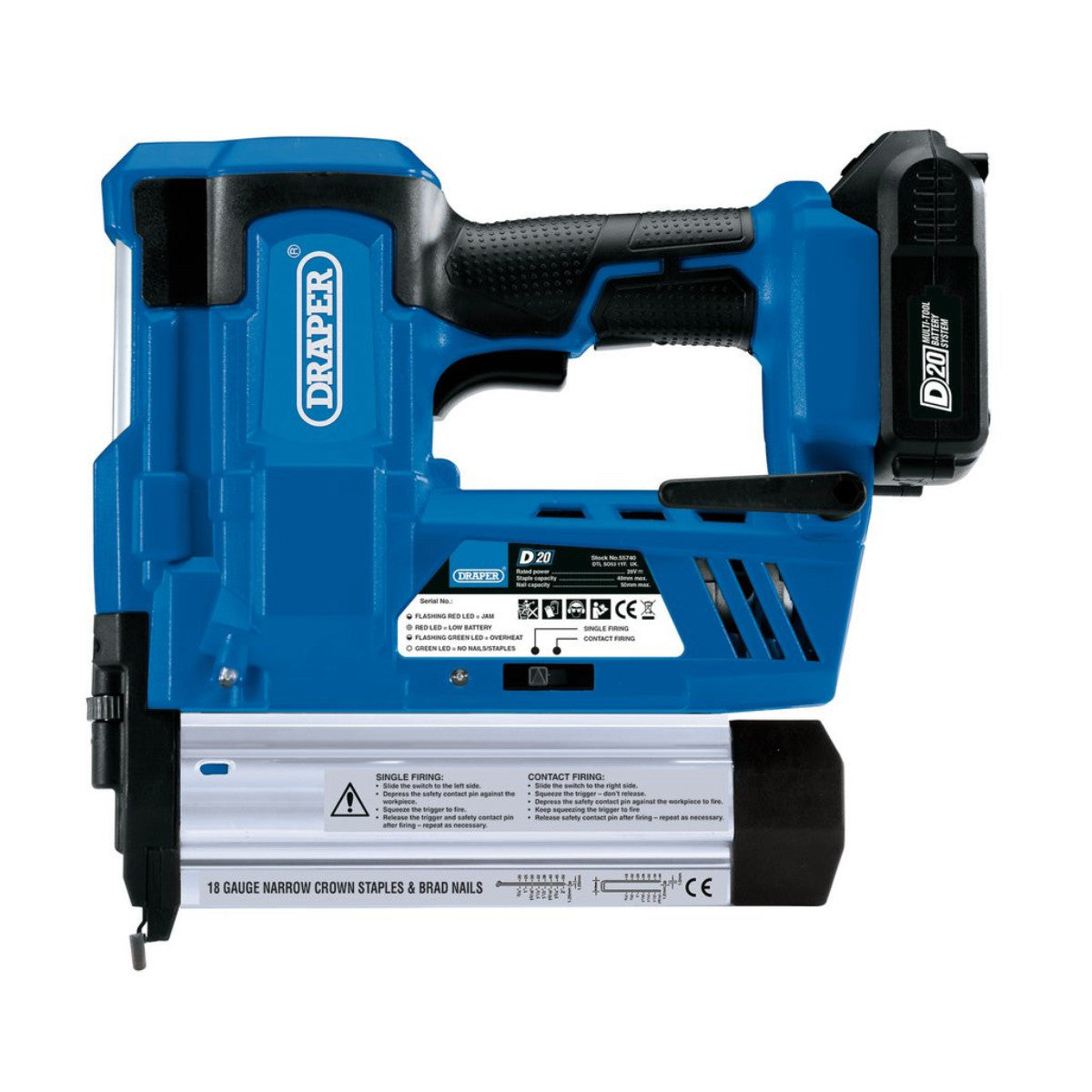 D20 20V Nailer/Stapler (Sold Bare) 55740