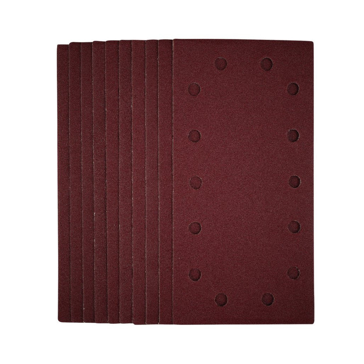 Draper 1/2 Sanding Sheets with Hook and Loop, 115 x 230mm, 80 Grit (Pack of 10) 55863