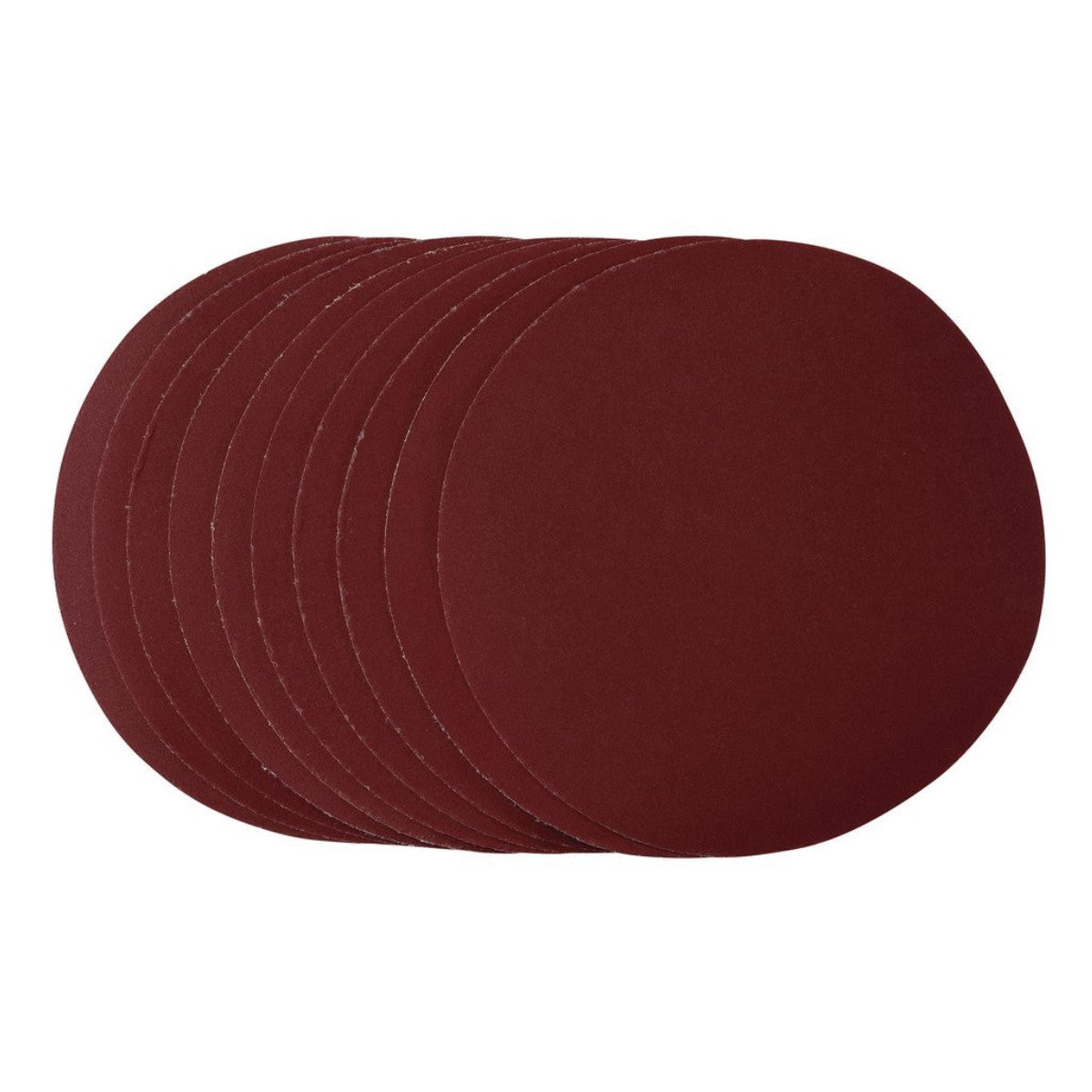 Draper Sanding Discs, 180mm, Hook & Loop, 320 Grit, (Pack of 10) 56371