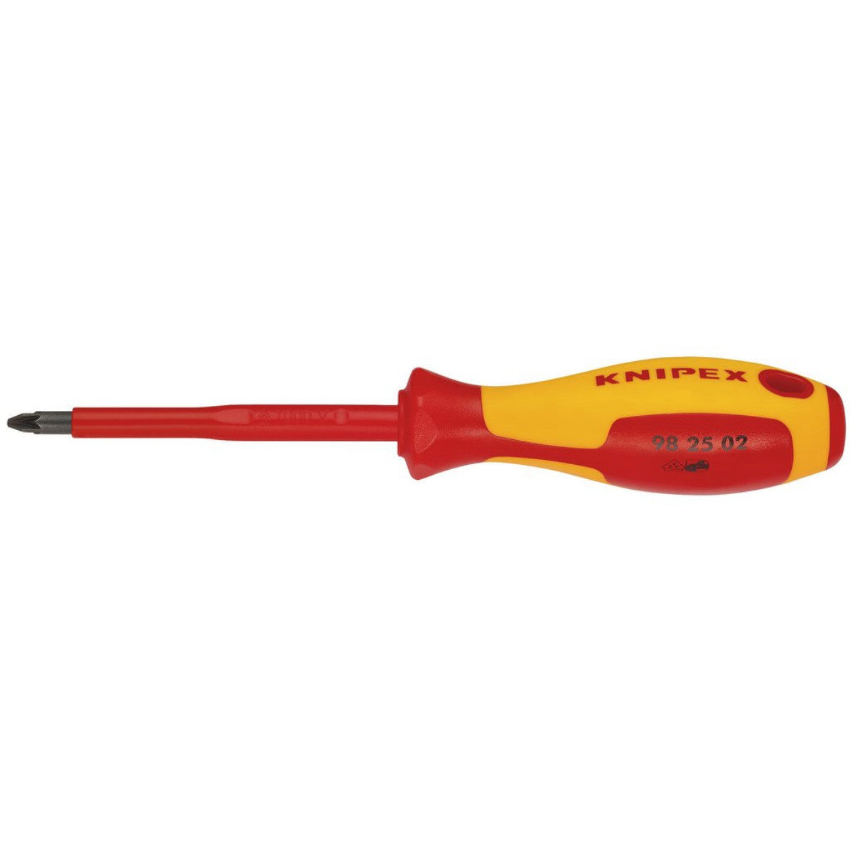 Knipex 98 25 02 VDE Insulated Pozidriv Screwdriver, PZ2 x 100mm 57557