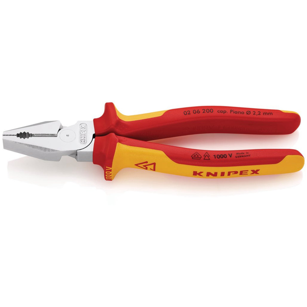 Knipex 02 06 200 VDE High Leverage Combination Pliers, 200mm 59818