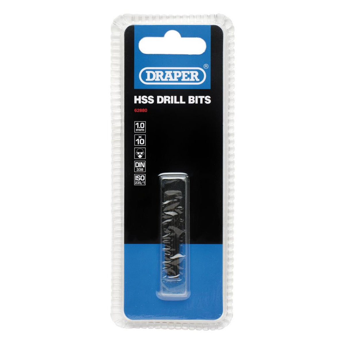 Draper HSS Twist Drill Bits, 1.0 x 35mm (Pack of 10) 62880