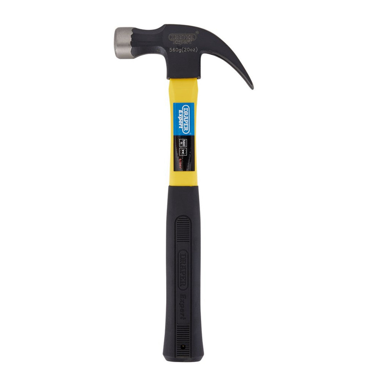 Draper Expert Claw Hammer with Fibreglass Shaft, 560g/20oz 63347
