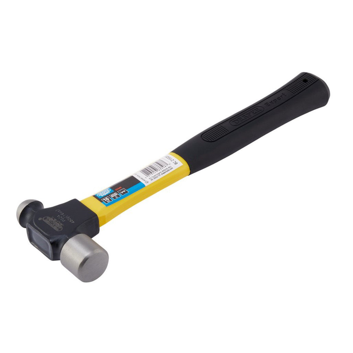 Draper Expert Ball Pein Hammer with Fibreglass Shaft, 450g/16oz 63348