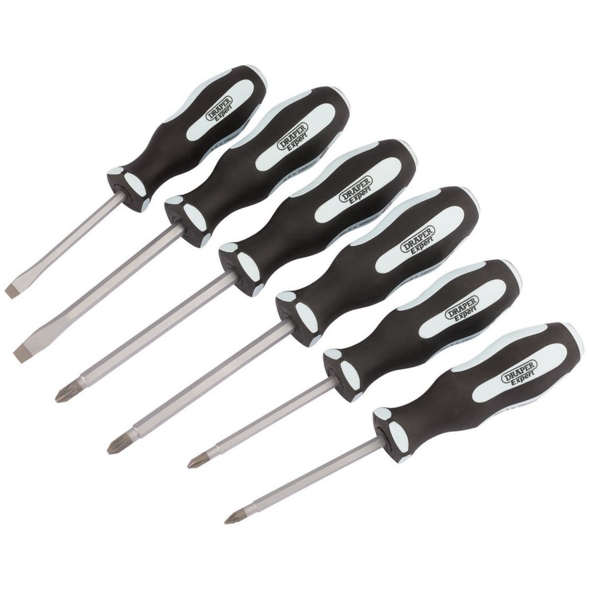 Draper Expert 'Pound Thru' Soft Grip Screwdriver Set (6 Piece) 63590