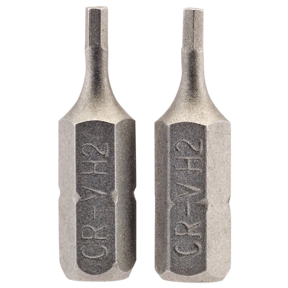 Draper Hexagonal Insert Bit, 2mm, 1/4" Hex, 25mm Long (Pack of 2) 63945