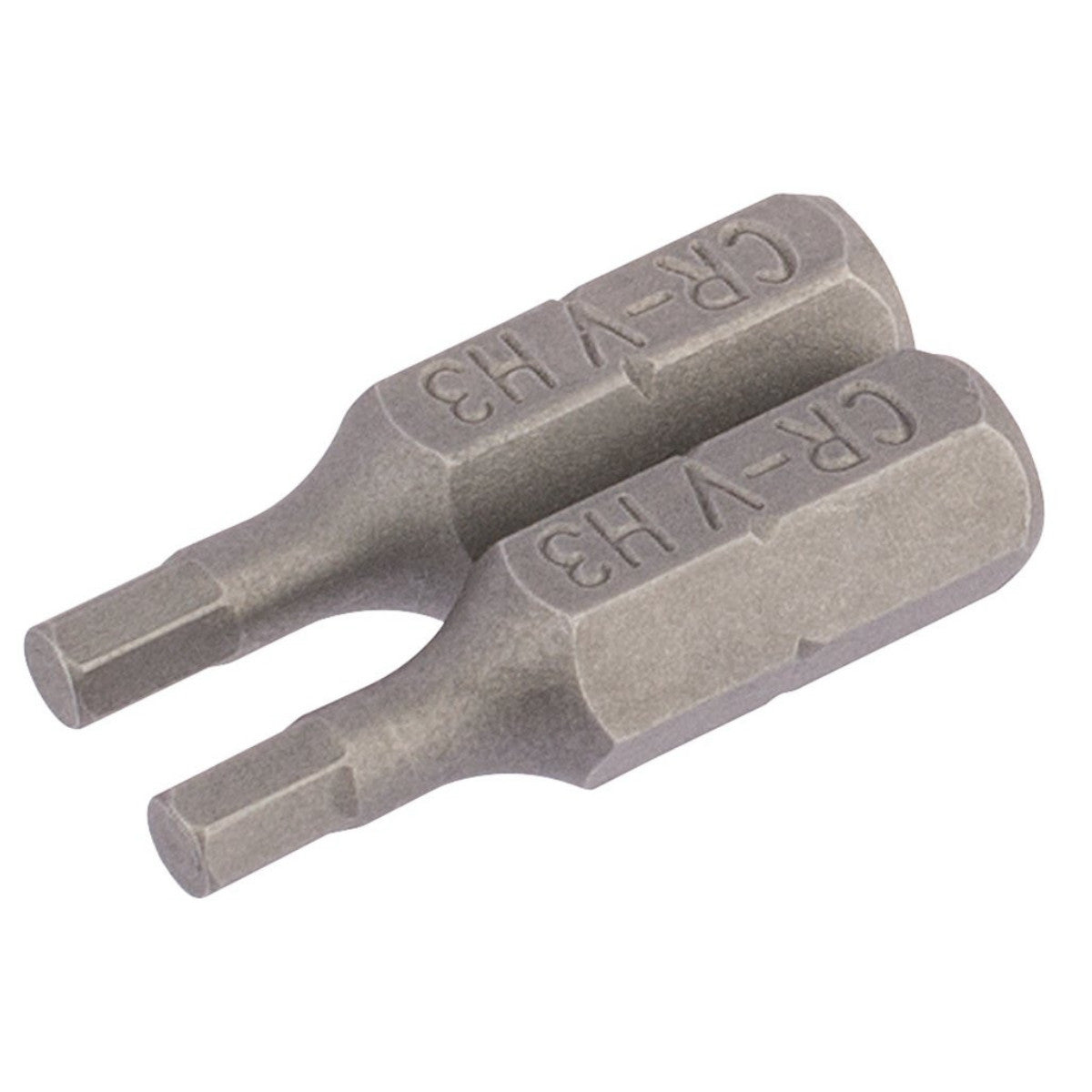Draper Hexagonal Insert Bit, 3mm, 1/4" Hex, 25mm Long (Pack of 2) 63962