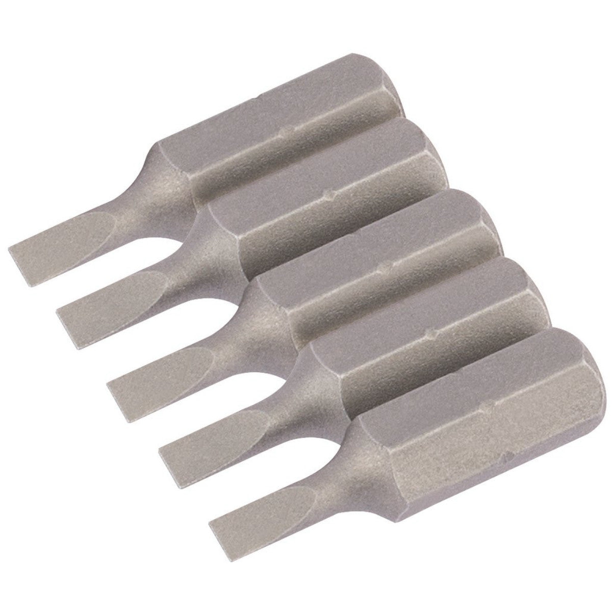 Draper Plain Slot Insert Bit, 3mm, 1/4" Hex, 25mm Long (Pack of 5) 63999