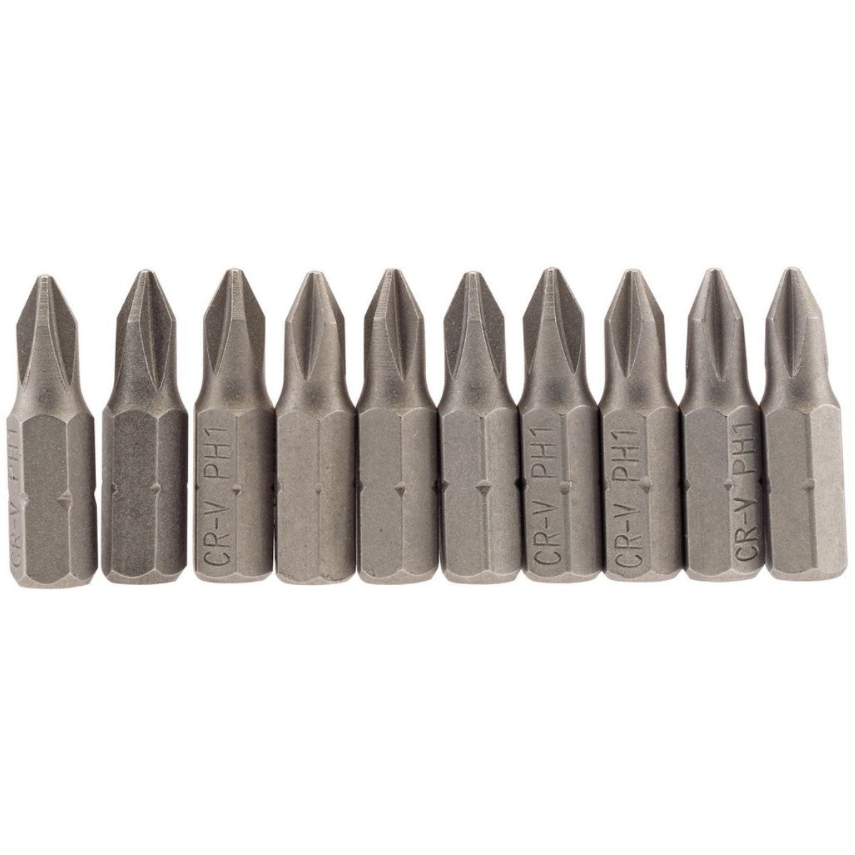 Draper Cross Slot Insert Bit, 1/4" Hex, 25mm Long, No.1 (Pack of 10) 64060