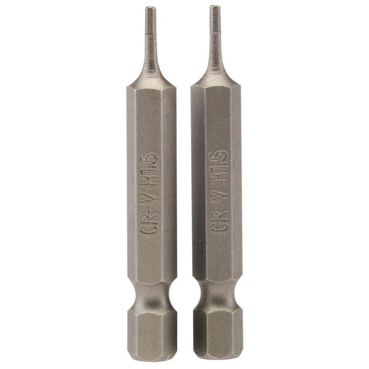 Draper Hexagonal Insert Bit, 1.5mm, 1/4" Hex, 50mm Long (Pack of 2) 64243