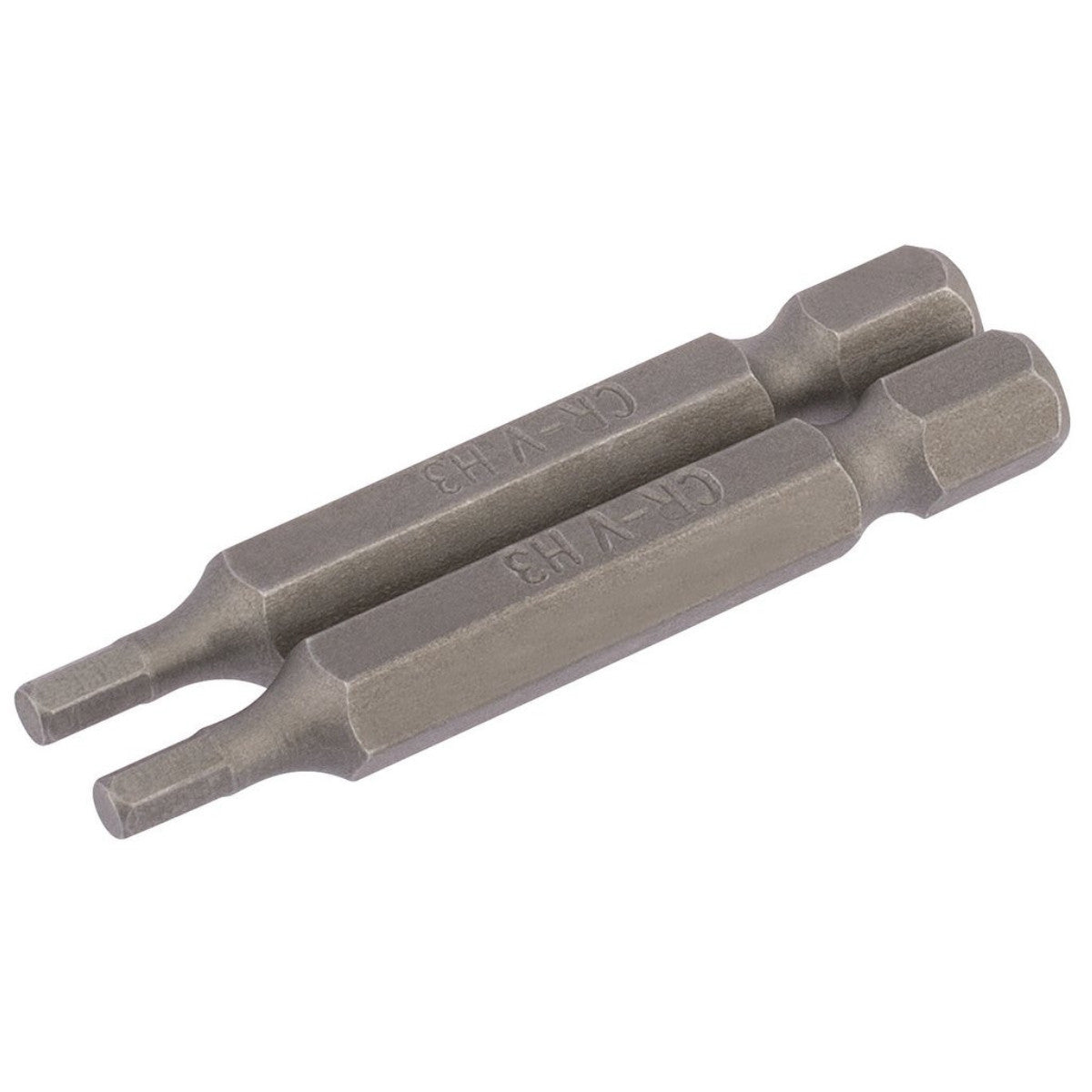 Draper Hexagonal Insert Bit, 3mm, 1/4" Hex, 50mm Long (Pack of 2) 64253
