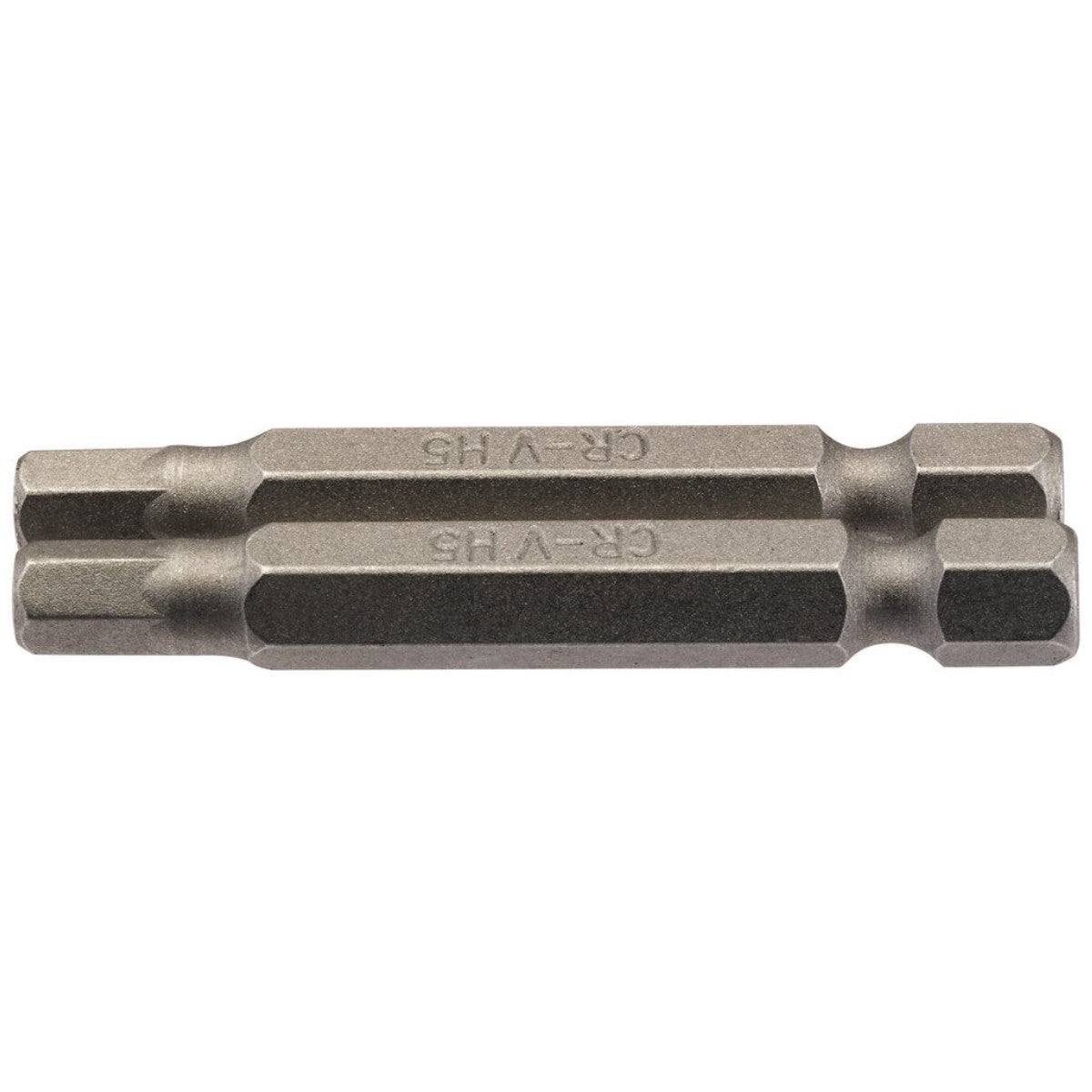 Draper Hexagonal Insert Bit, 5mm, 1/4" Hex, 50mm Long (Pack of 2) 64255