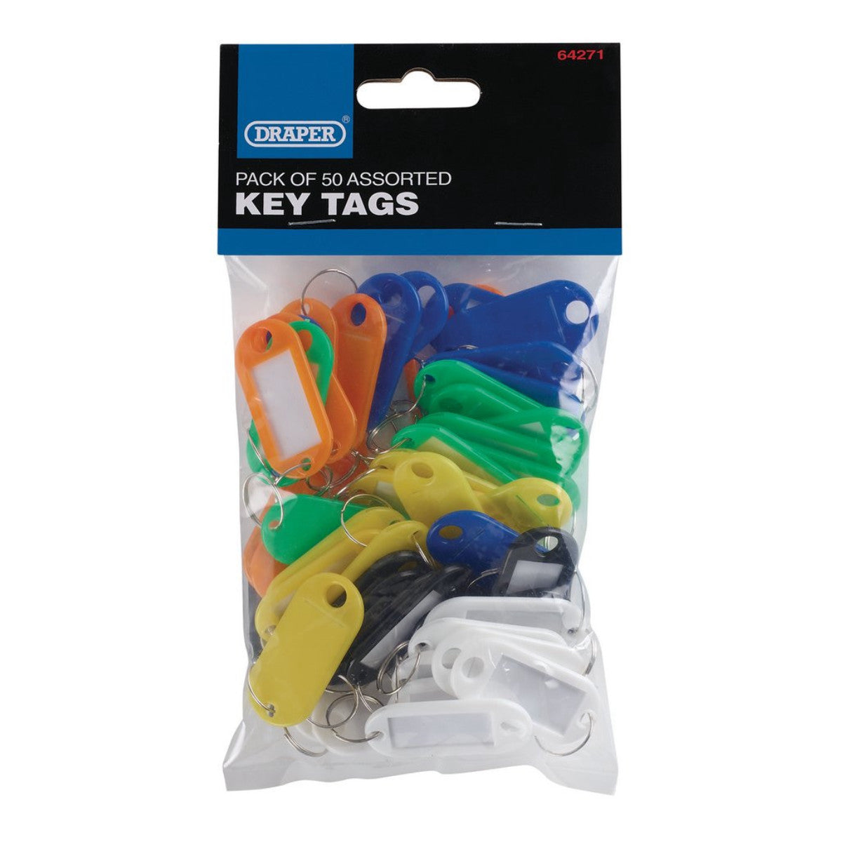 Draper Assorted Key Tags (Pack of 50) 64271