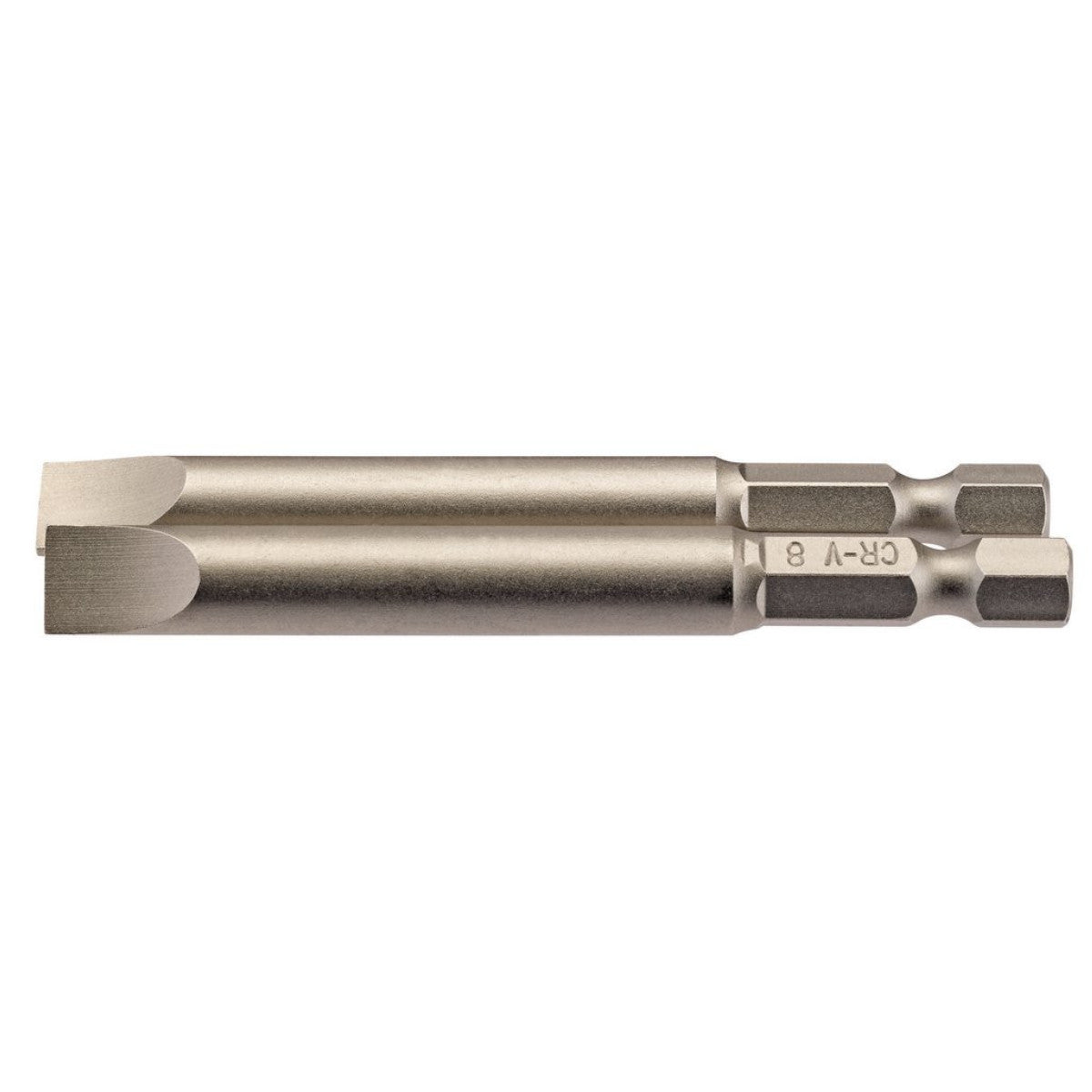 Draper Plain Slot Insert Bit, 8mm, 1/4" Hex, 75mm Long (Pack of 2) 64310