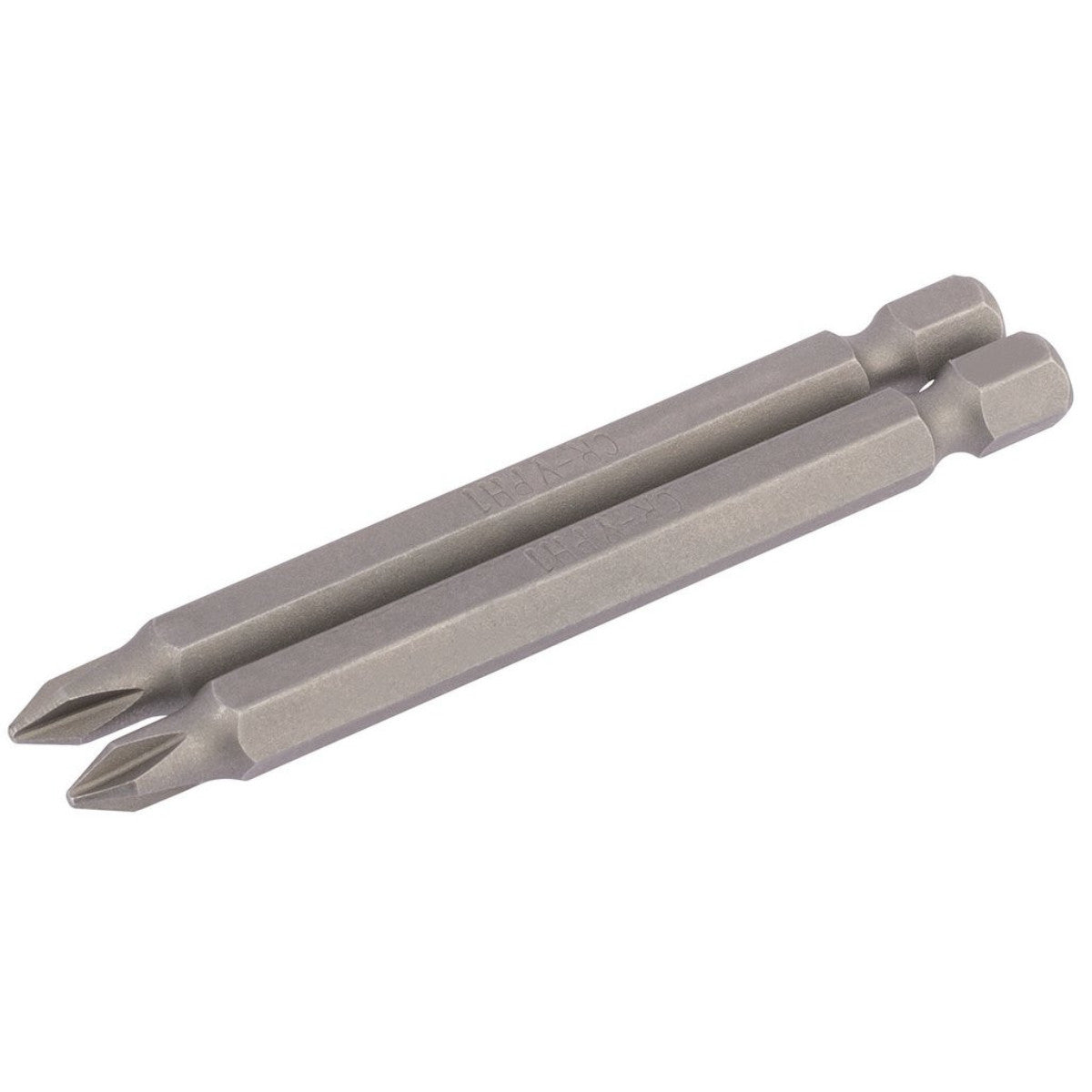 Draper Cross Slot Insert Bit, 1/4" Hex, 75mm Long, No.1 (Pack of 2) 64314