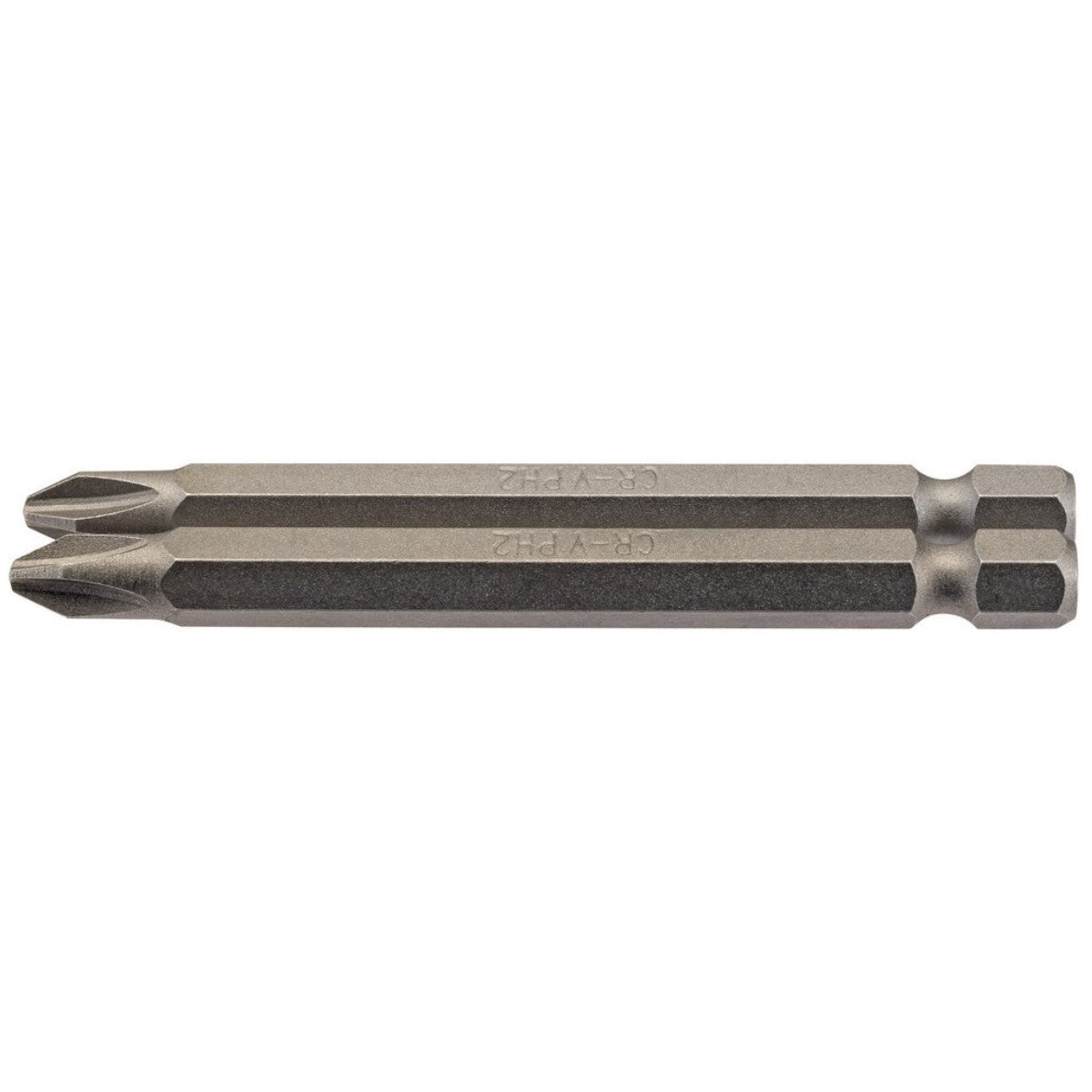 Draper Cross Slot Insert Bit, 1/4" Hex, 75mm Long, No.2 (Pack of 2) 64315