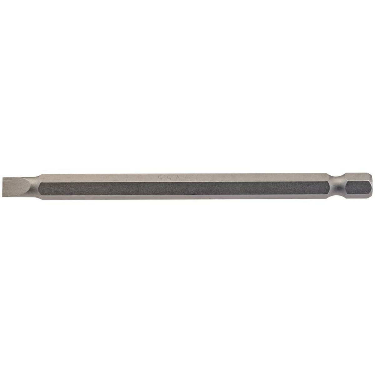 Draper Plain Slot Insert Bit, 5.5mm, 1/4" Hex, 100mm Long (Pack of 1) 64345
