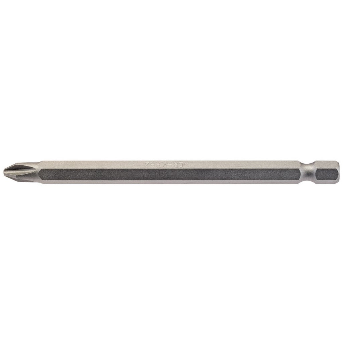 Draper Cross Slot Insert Bit, 1/4" Hex, 100mm Long, No.2 (Pack of 1) 64365
