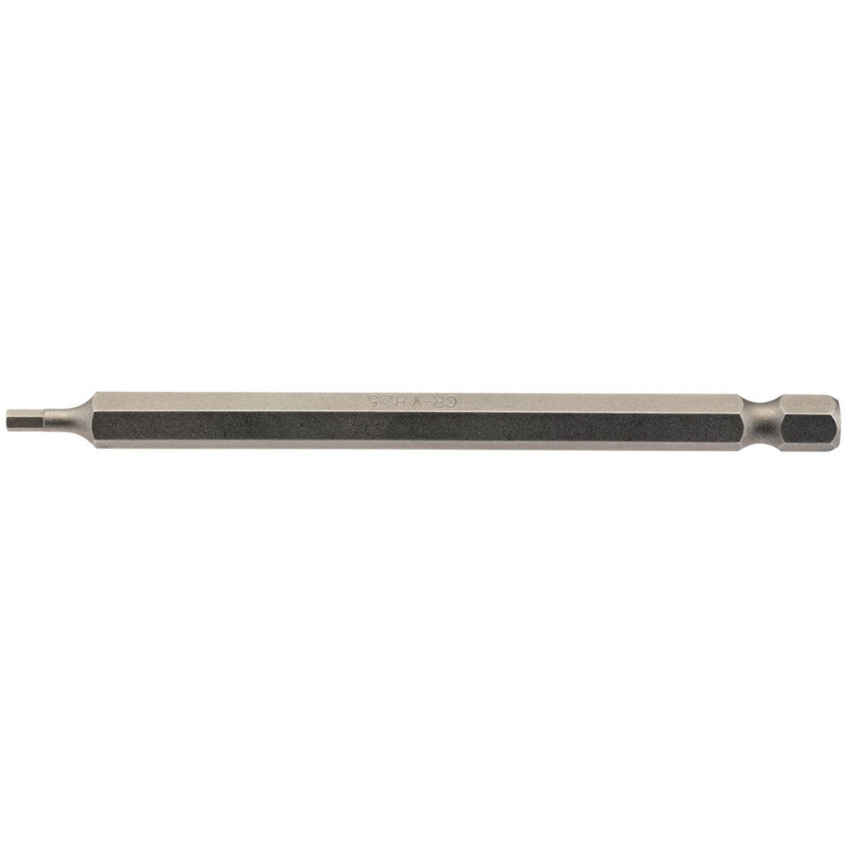 Draper Hexagonal Insert Bit, 2.5mm, 1/4" Hex, 100mm Long (Pack of 1) 64371