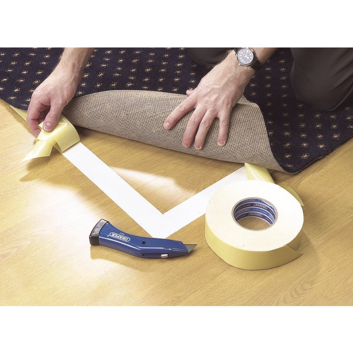 Draper Heavy Duty Double Sided Tape, 50m x 50mm 65392